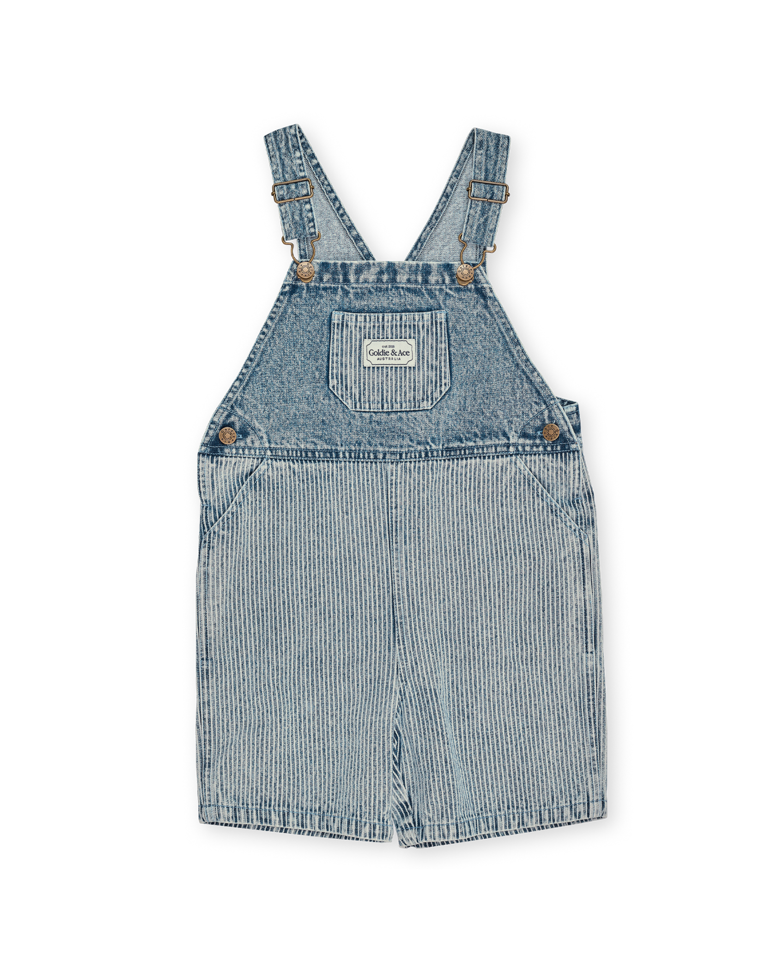 Goldie and Ace Denim Railroad Burton Overall