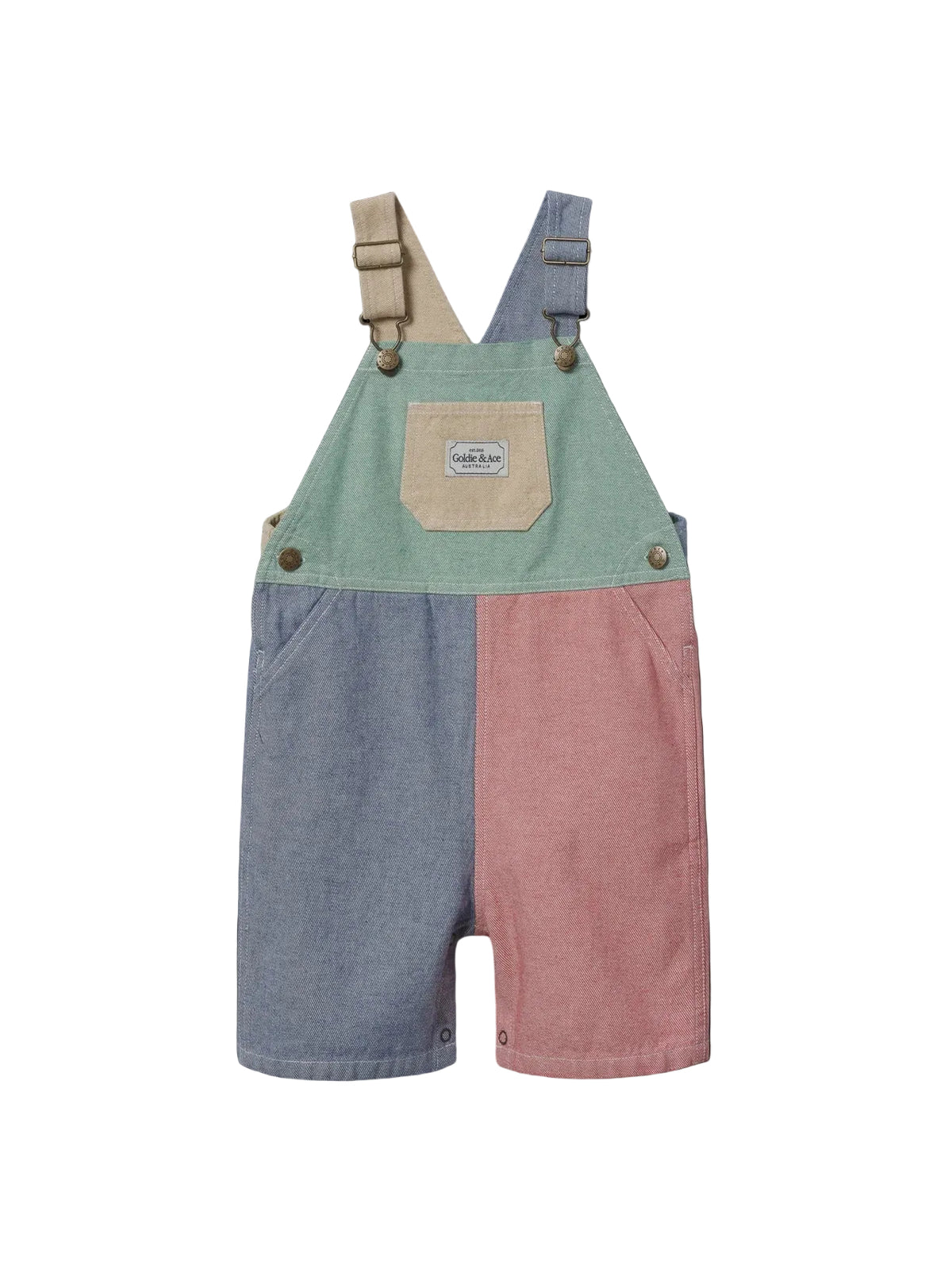 Goldie and Ace Patchwork Stripe Burton Overall (primary)
