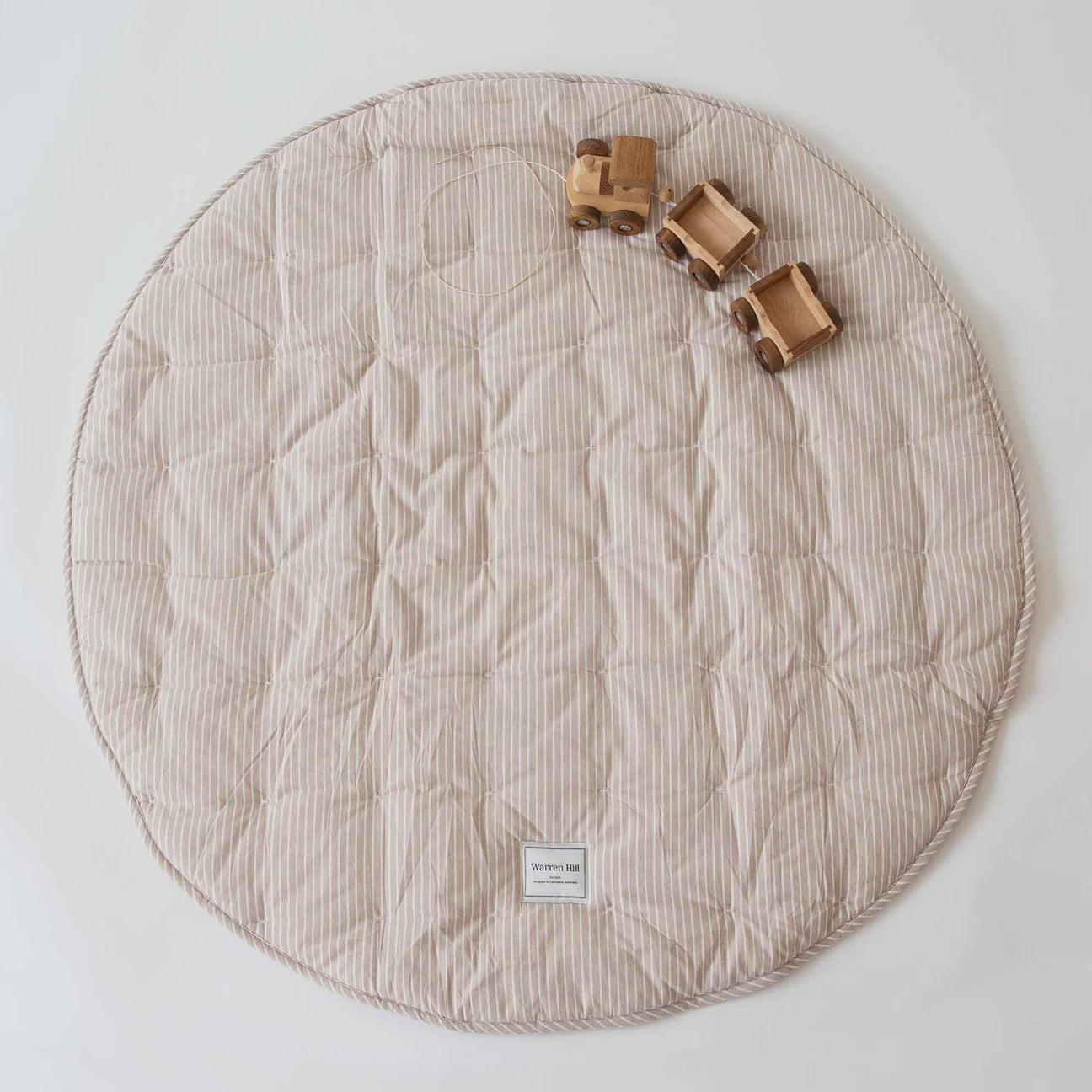 Warren Hill Sandwashed 100% Cotton Playmat (hamptons stripe)