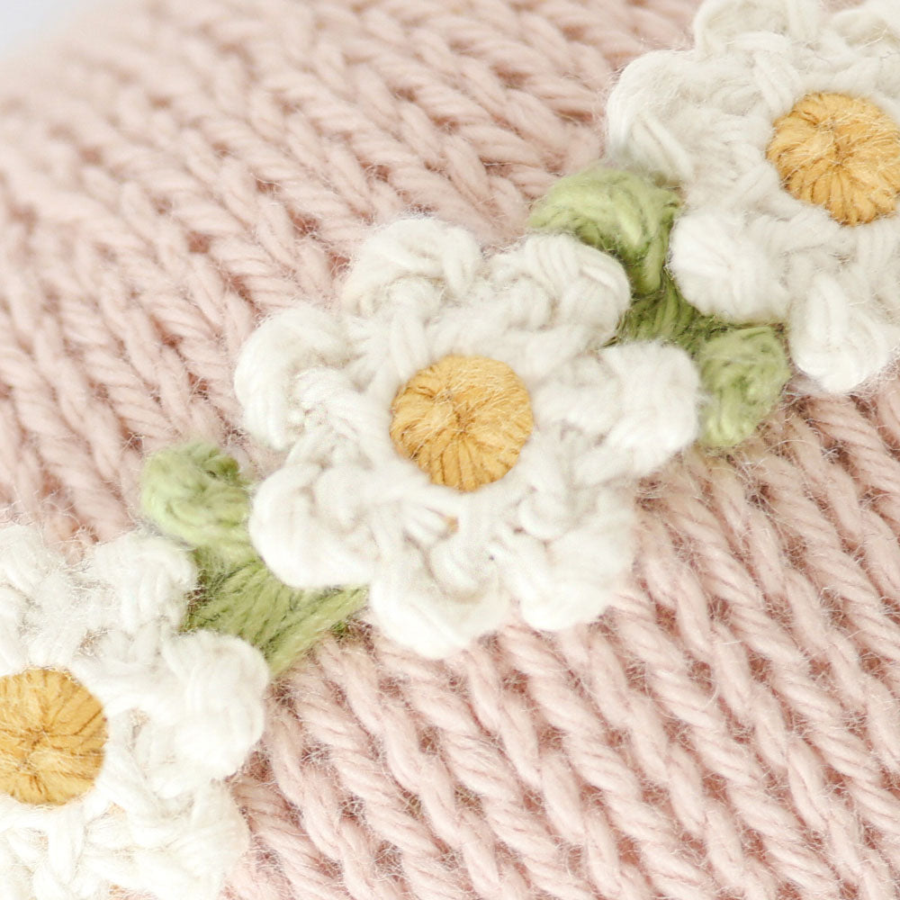 Cuddle and Kind Baby Bunny (rose with ivory floral)