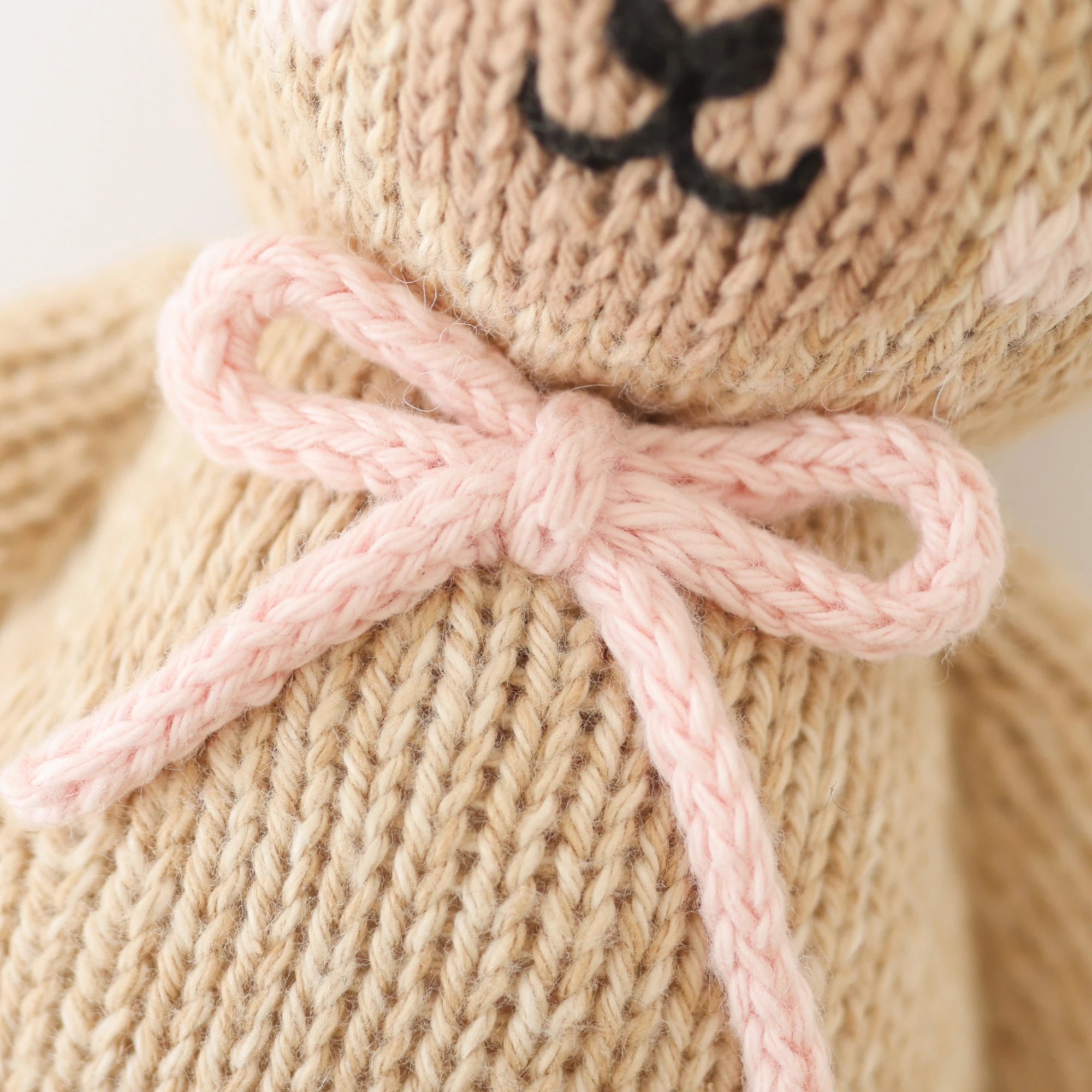 Cuddle and Kind Baby Honey Bear (blush bow)
