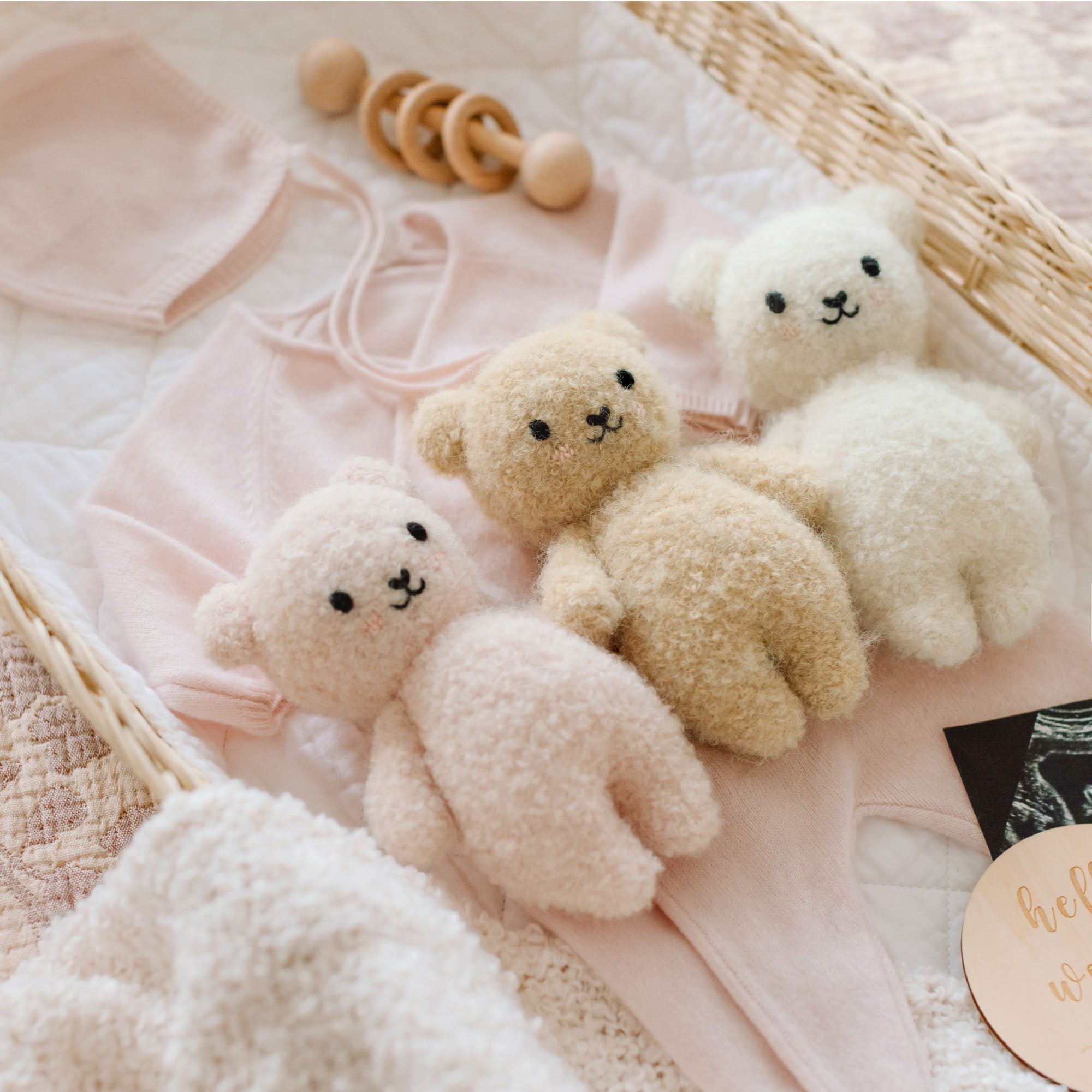 Cuddle and Kind Baby Boucle Bear (honey)