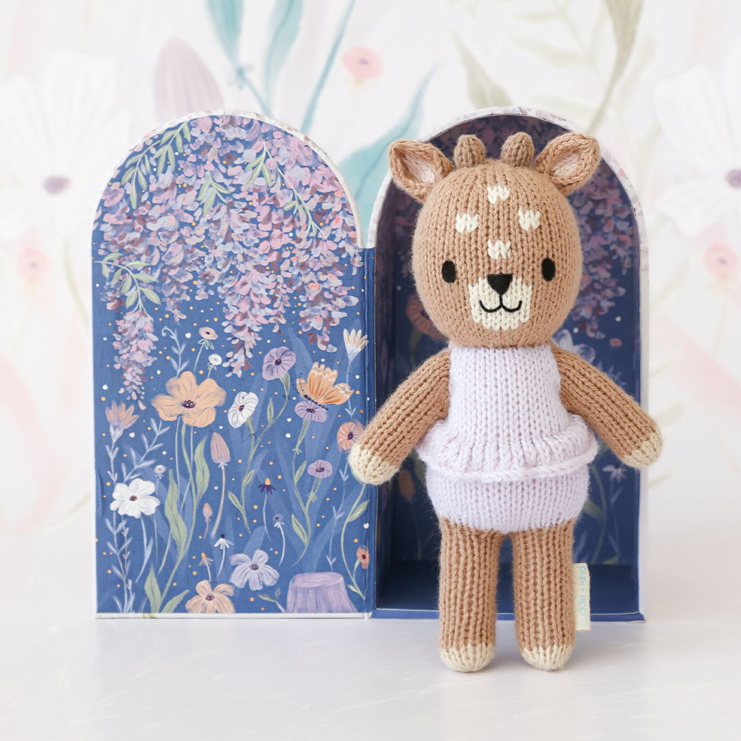 Cuddle and Kind Tiny Violet the Fawn