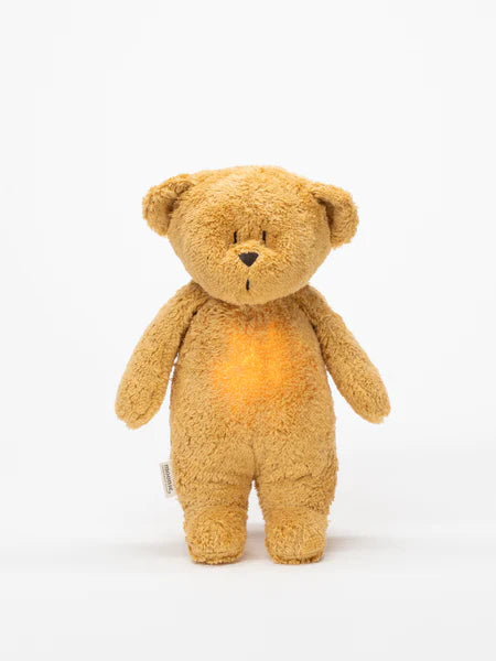 Moonie Organic Humming Bear with Lamp (mustard)