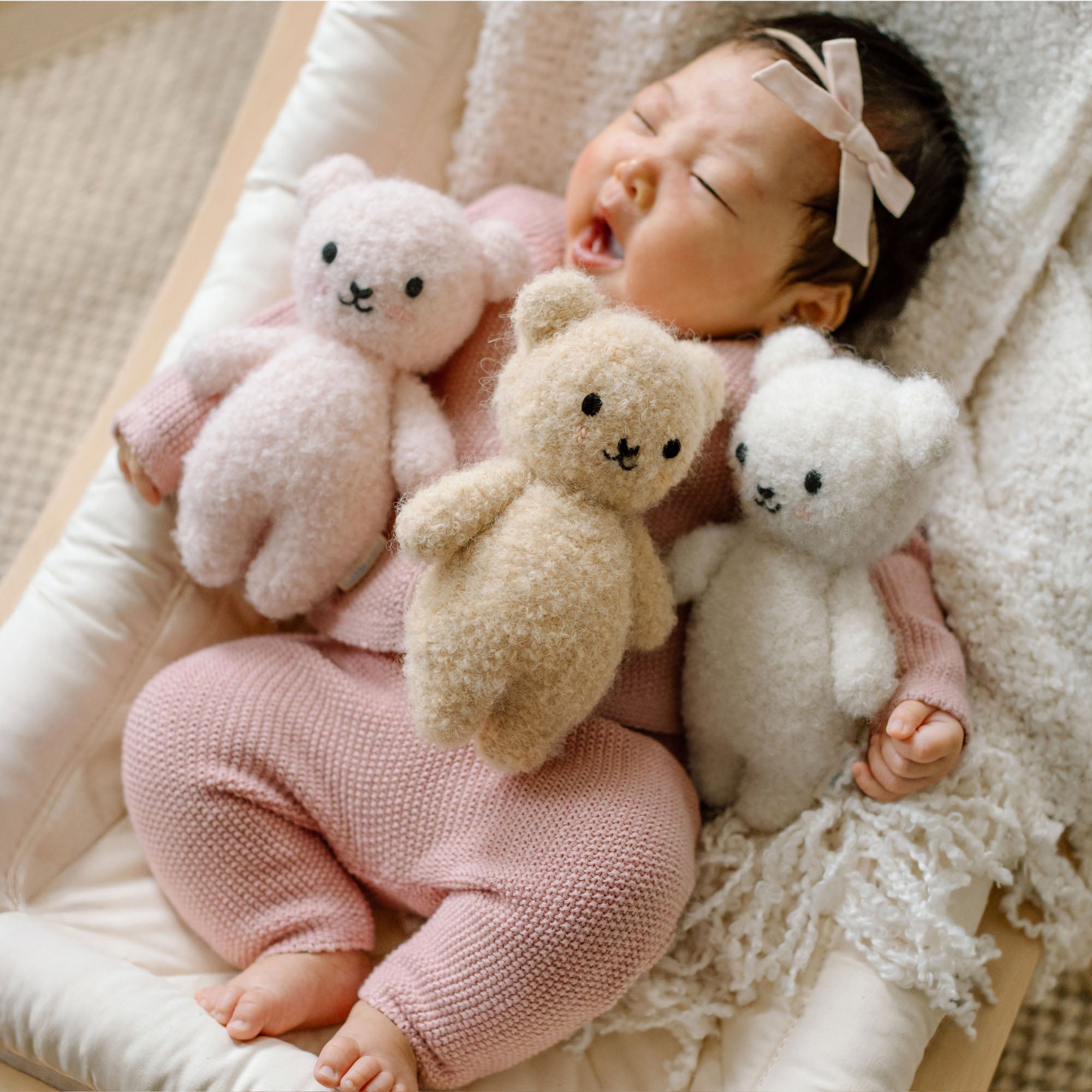 Cuddle and Kind Baby Boucle Bear (honey)