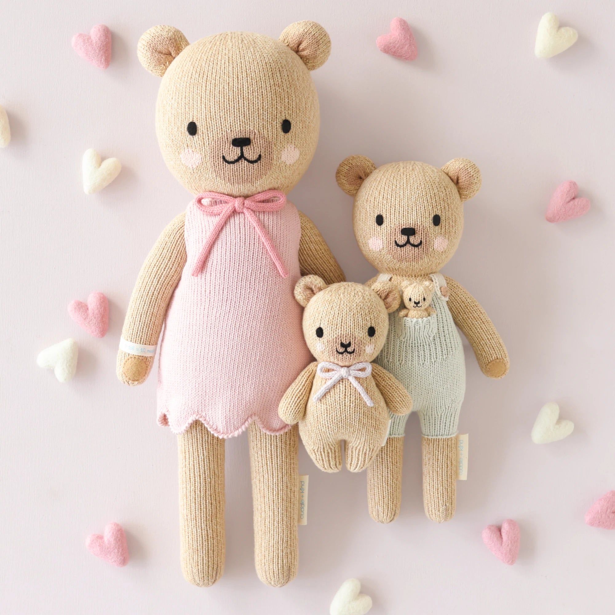 Cuddle and Kind Baby Honey Bear (lavender bow)