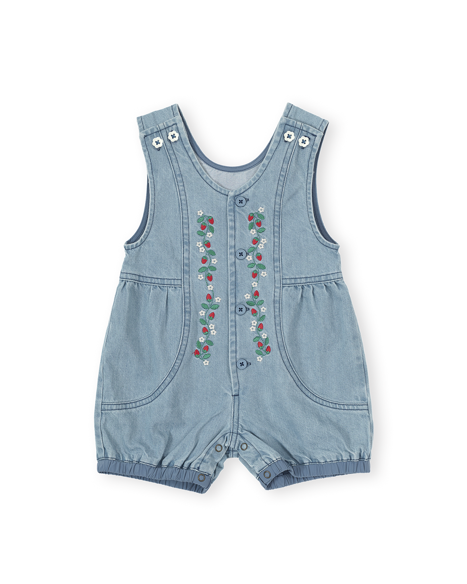 Goldie and Ace Nina Romper (wild strawberry)