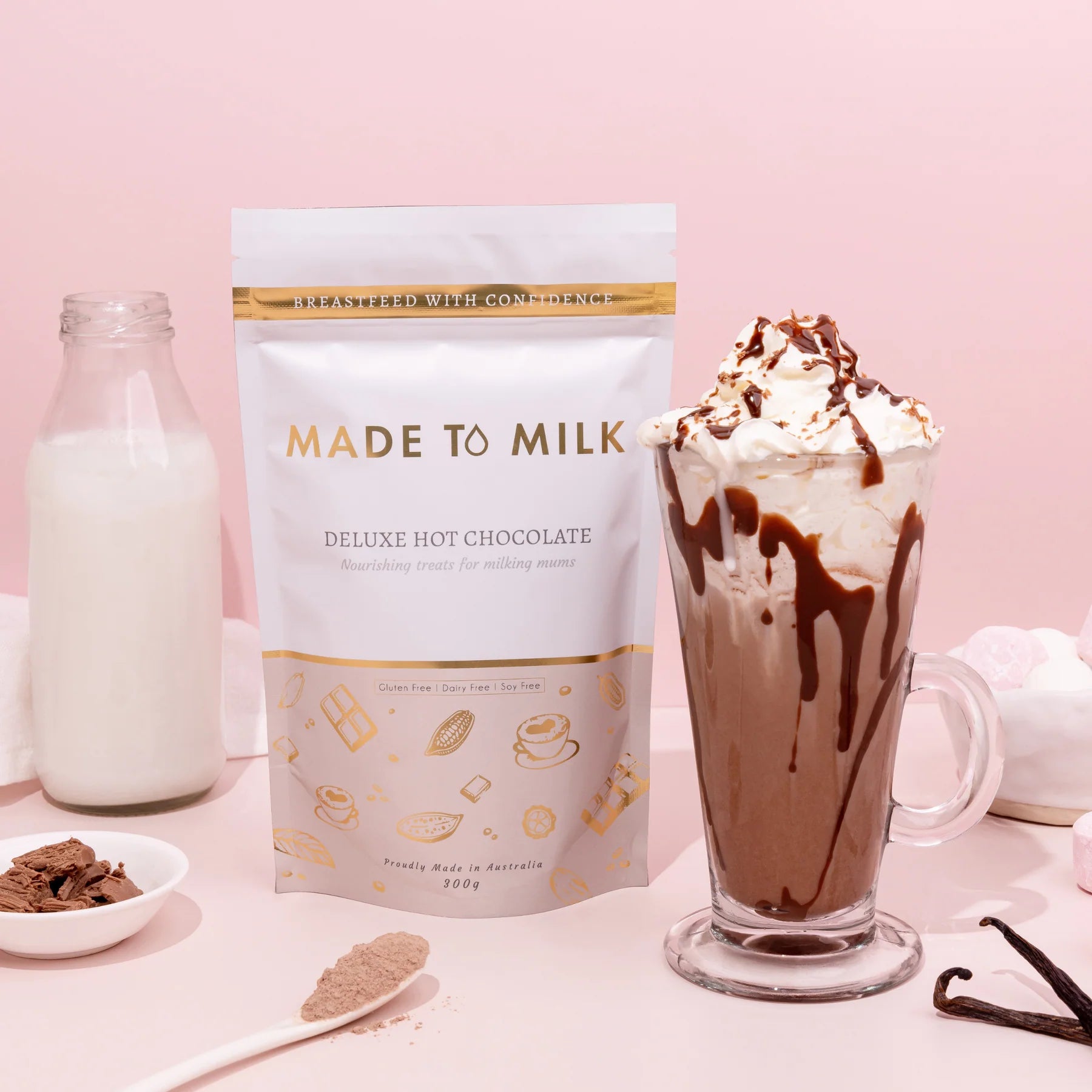 Made to Milk Deluxe Hot Chocolate Bulk Size 500gm