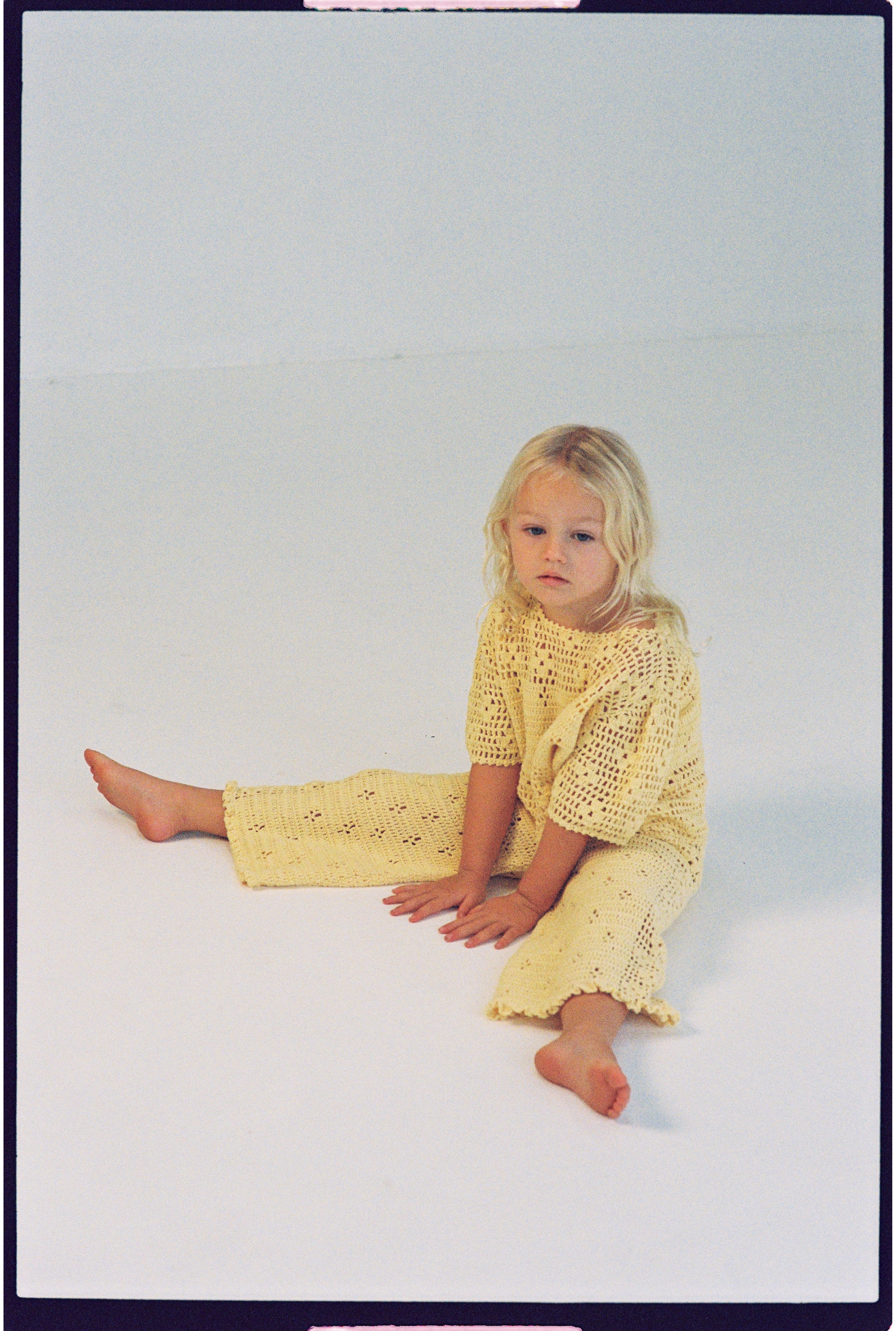 Illoura Filet Crochet Pants (butter)