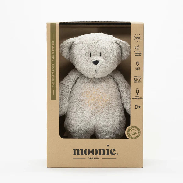 Moonie Organic Humming Bear with Lamp (grey)