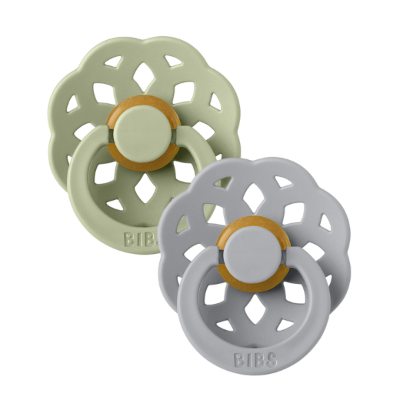 BIBS Denmark Boheme Pacifier Pack 2 Round Latex (Size 2)