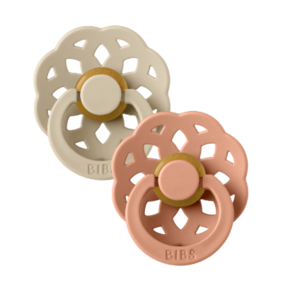 BIBS Denmark Boheme Pacifier Pack 2 Round Latex (Size 1)