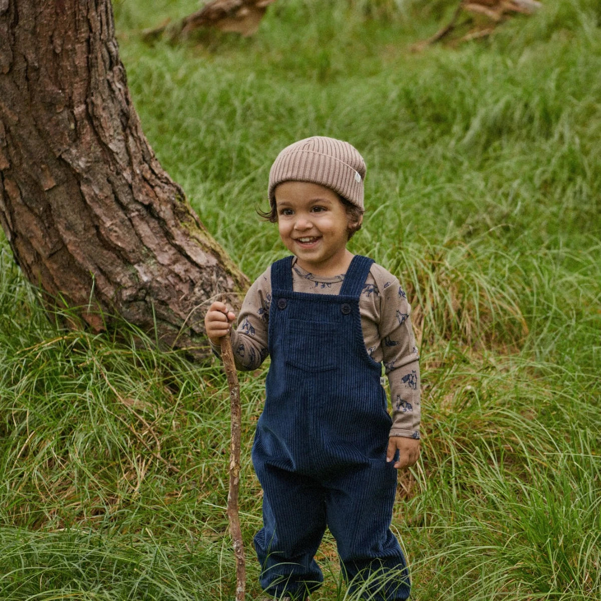 Nature Baby Tipper Overalls (navy)