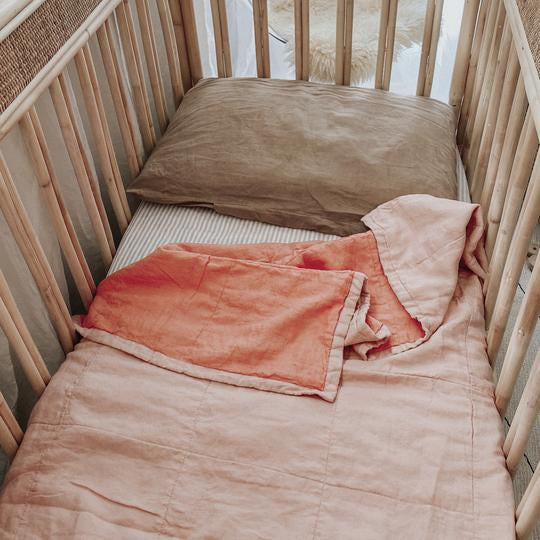 7 Pm Linen Quilted Blanket/Playmat