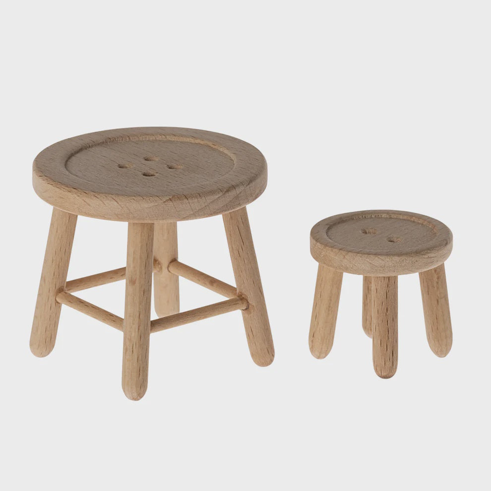 Maileg Table & Stool Set Mouse