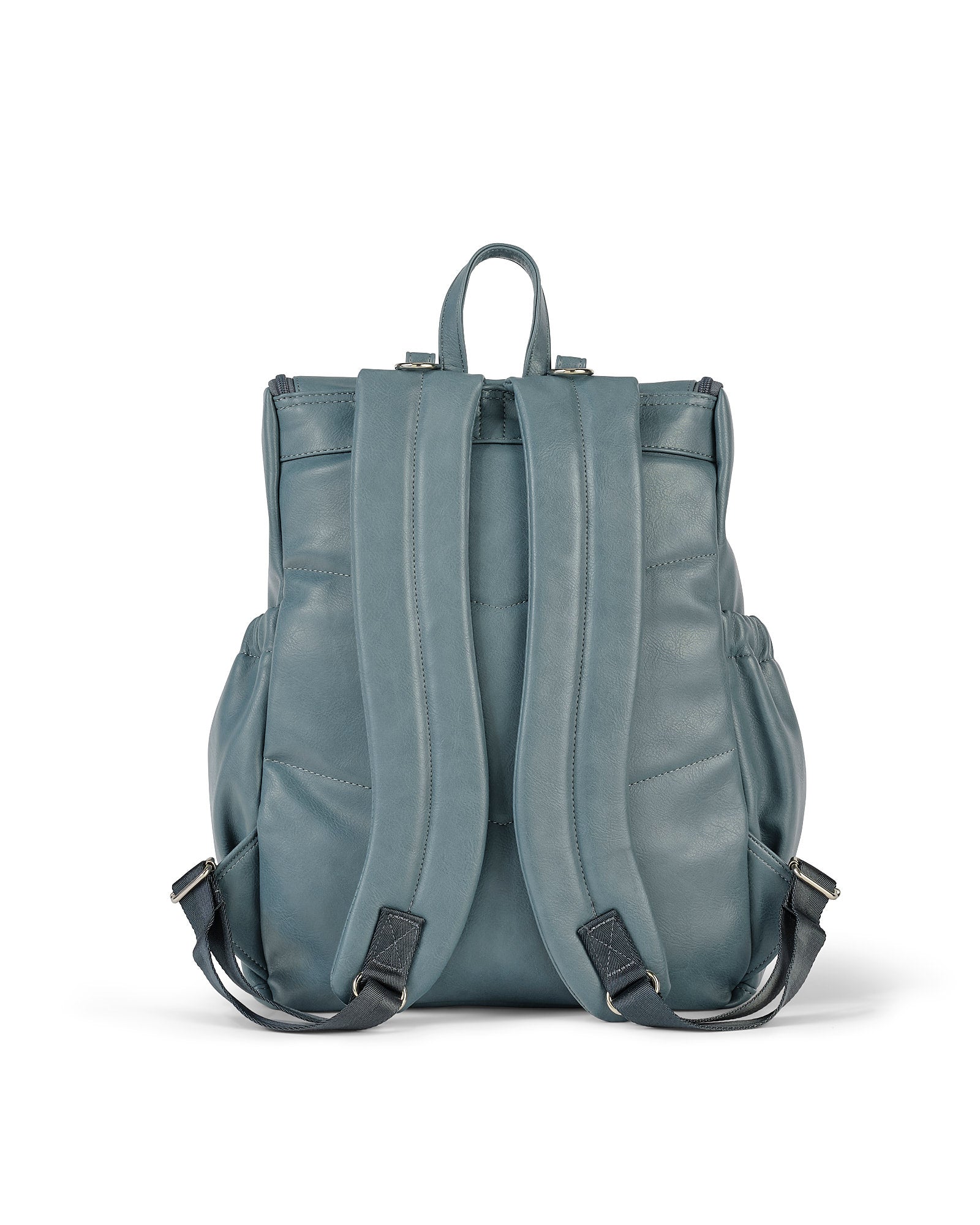 Oioi Signature Nappy Backpack Vegan Leather(stone blue)