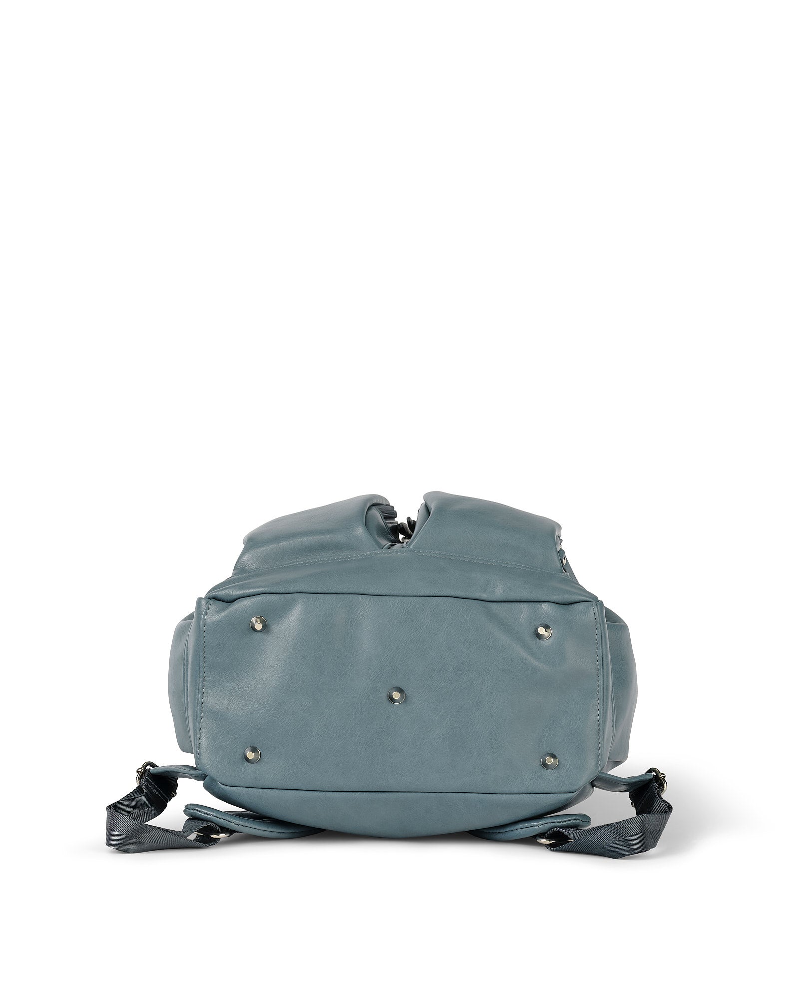 Oioi Signature Nappy Backpack Vegan Leather(stone blue)
