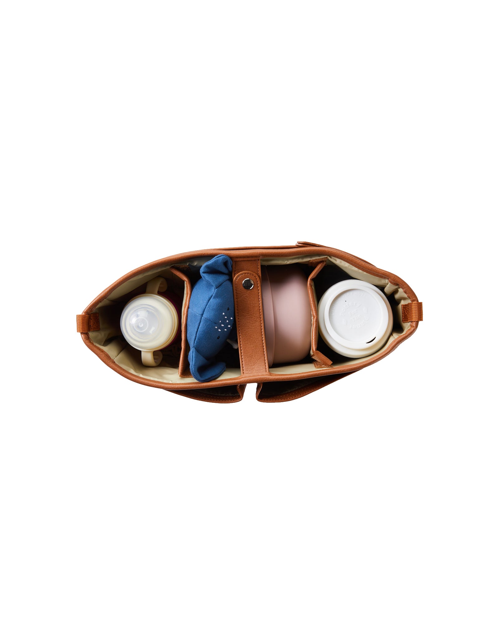 Oioi Signature Pram Caddy Vegan Leather (tan)