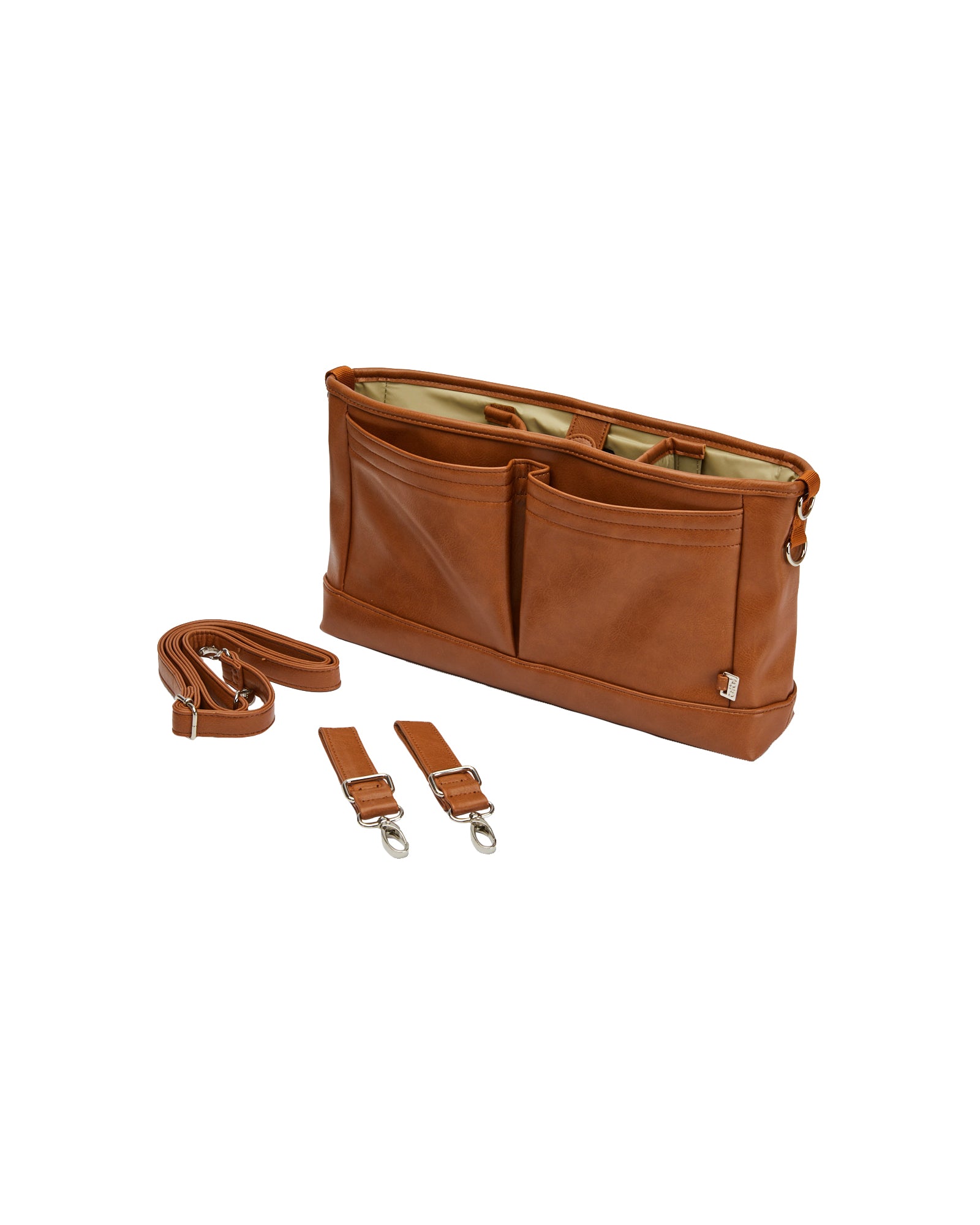 Oioi Signature Pram Caddy Vegan Leather (tan)