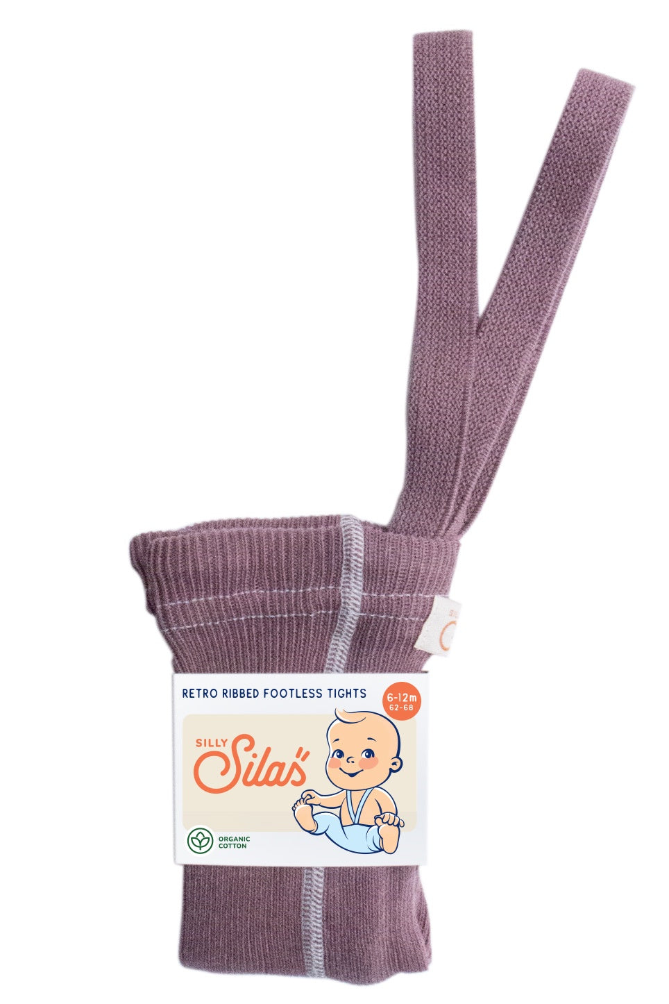 Silly Silas Footless Cotton Tights (acai smoothie)