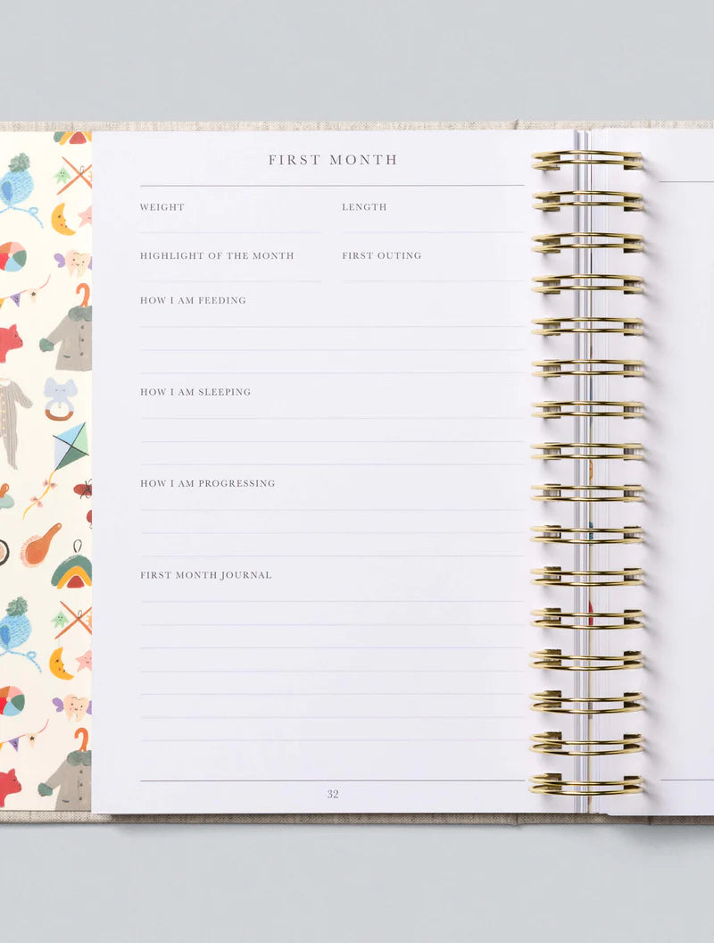 Write To Me Baby - First Year Of You (grey)