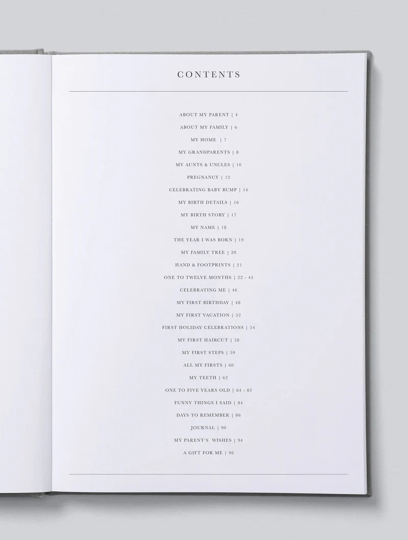 Write To Me Baby Journal - Birth to Five Years (oatmeal)