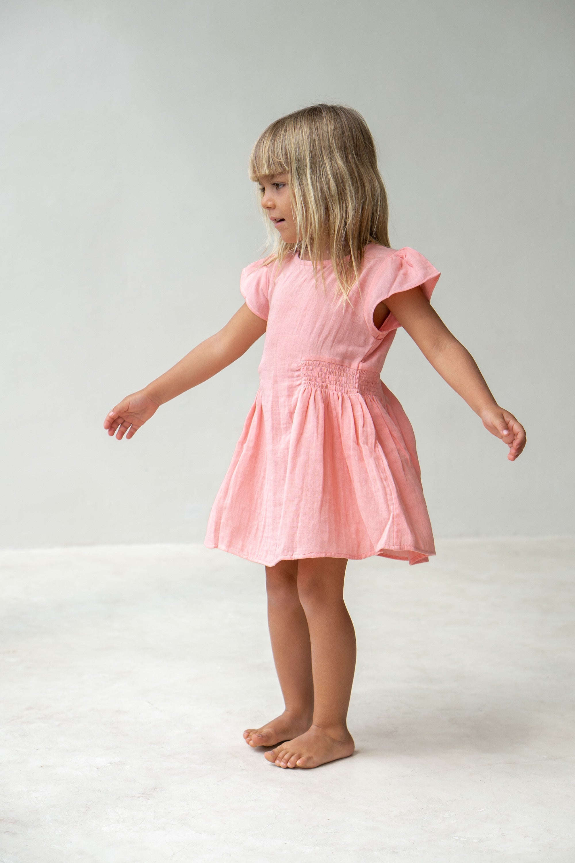 Illoura Blossom Dress Coral