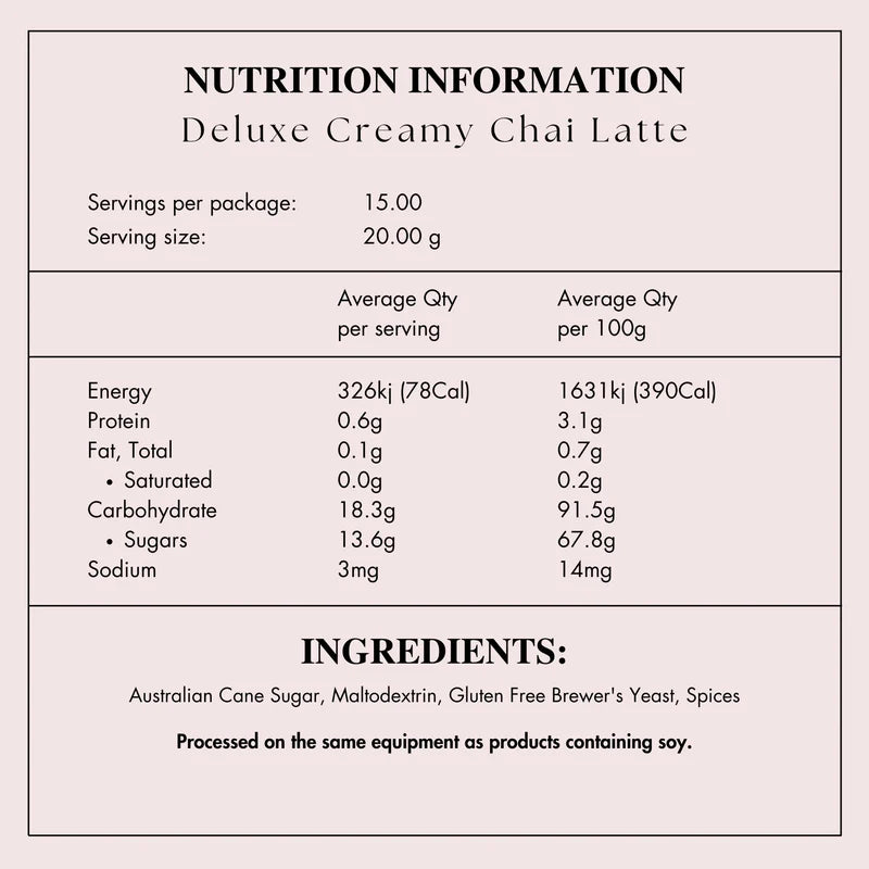 Made To Milk Creamy Chai Latte