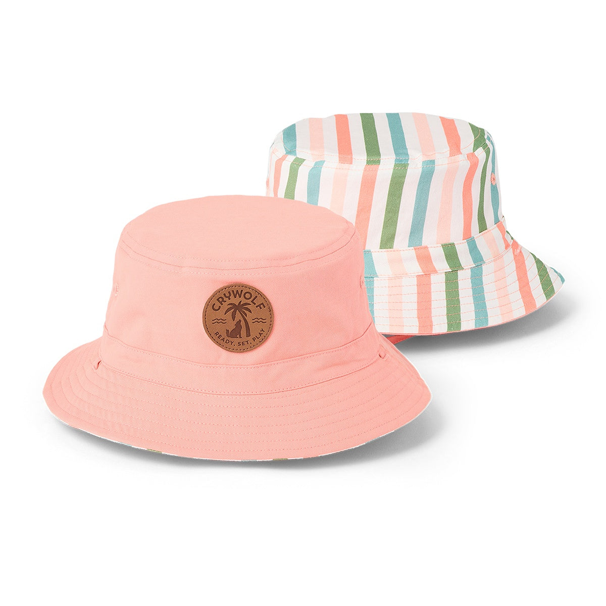 Crywolf Reversible Bucket Hat (summer stripe)