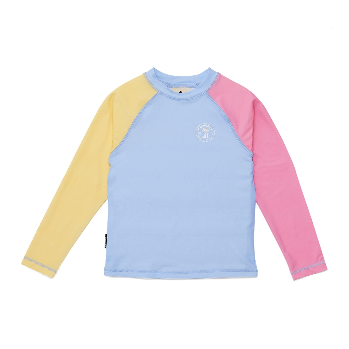 Crywolf Long Sleeve Rash Vest (pop colour block)
