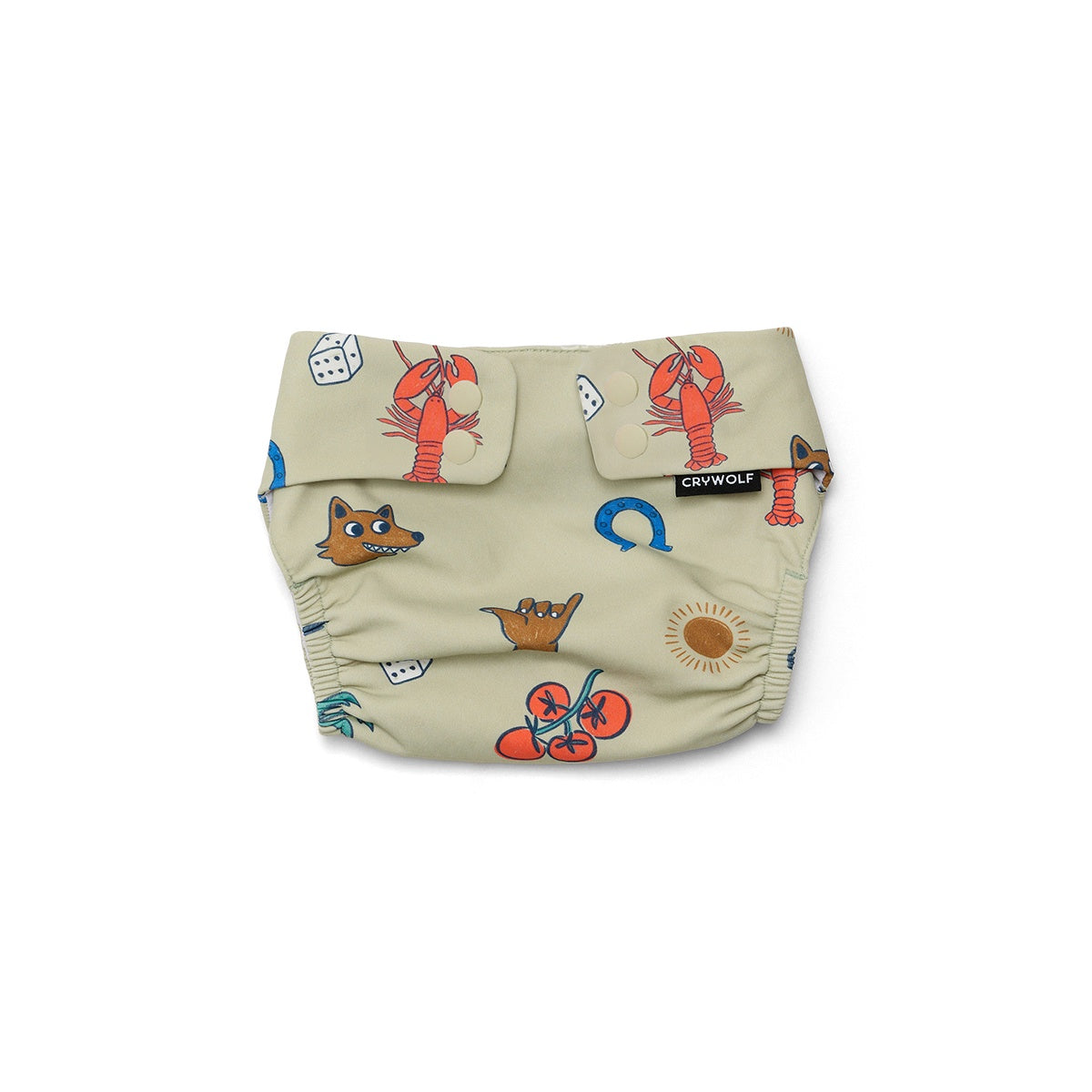 Crywolf Reusable Swim Nappy (lucky days sage)