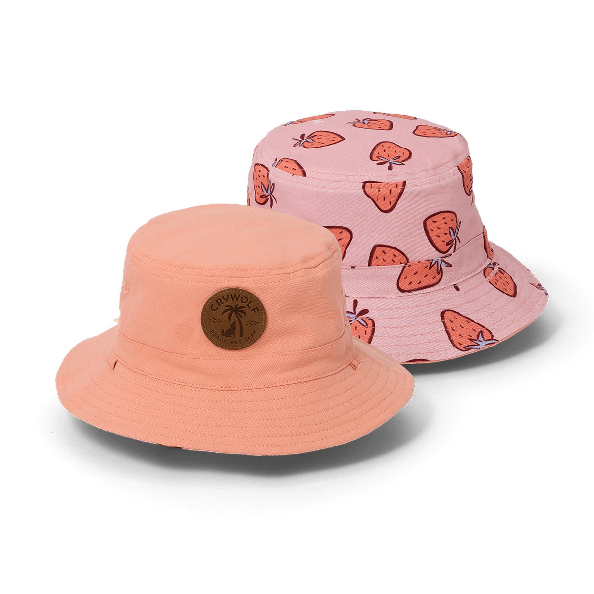 Crywolf Reversible Bucket Hat (strawberry splash)