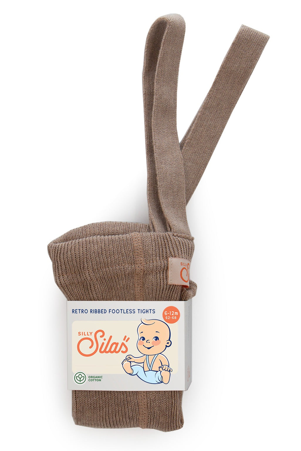 Silly Silas Footless Cotton Tights (cocoa blend)