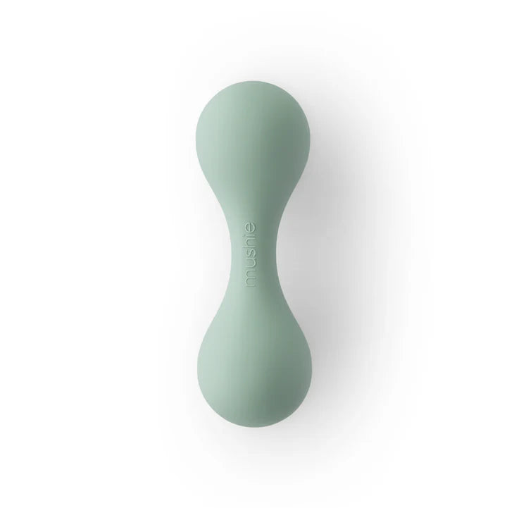 Mushie Silicone Toy Rattle (cambridge blue)