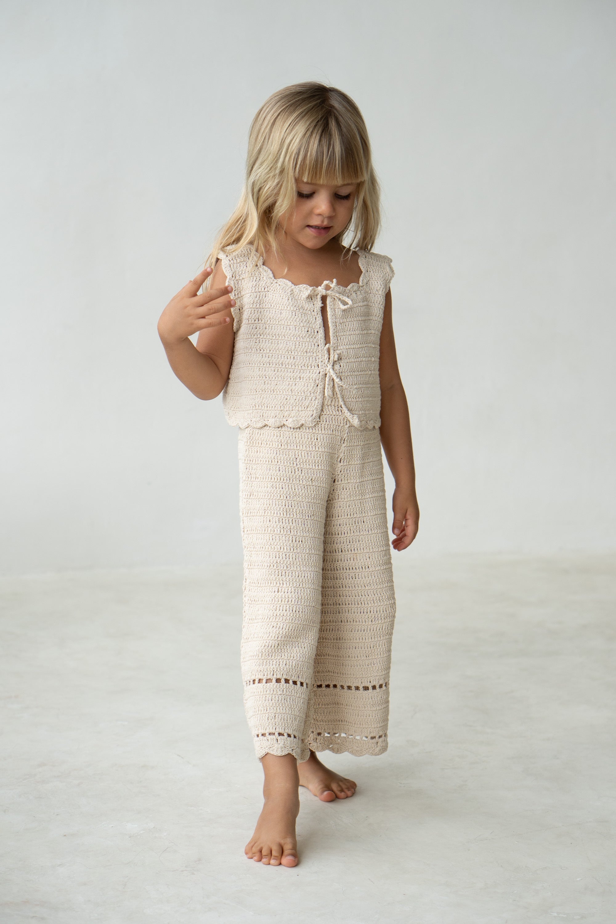 Illoura Crochet Pant (ecru)