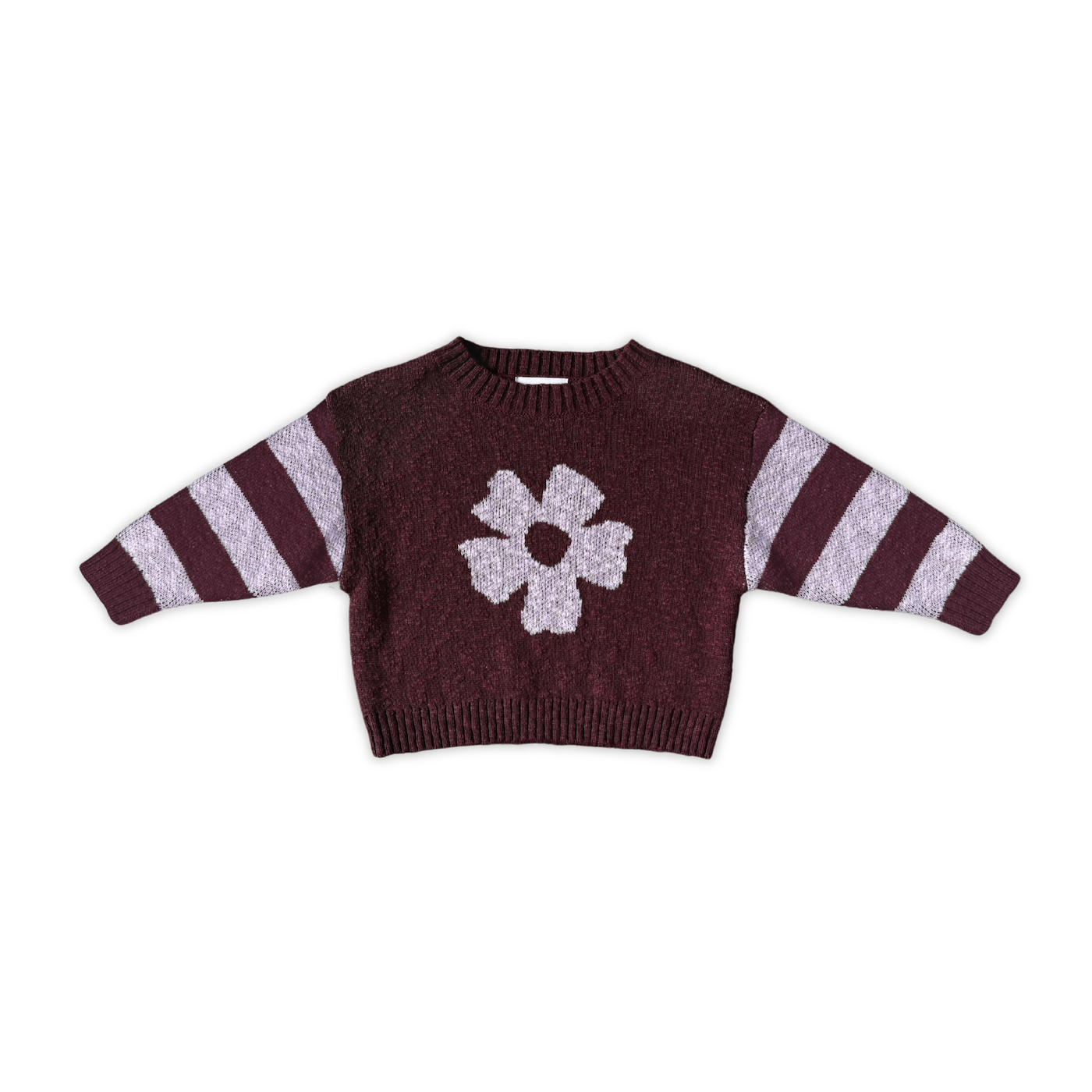 Grown Bloom Knit Pull Over (plum)