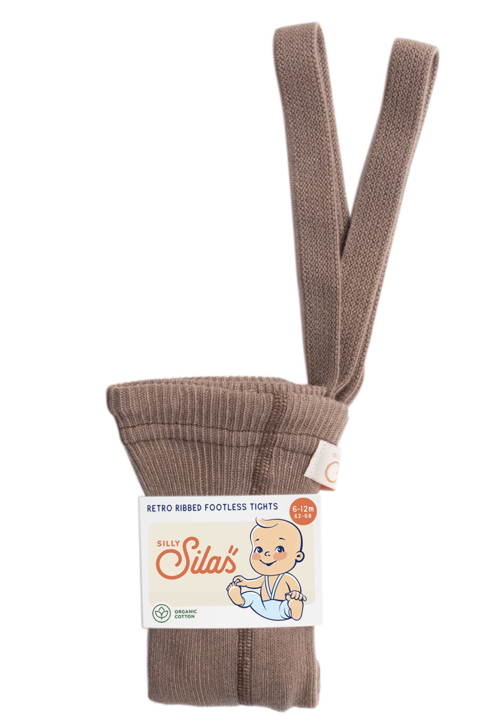 Silly Silas Footless Cotton Tights (granola)