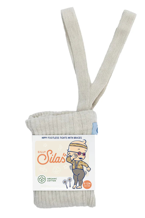 Silly Silas Hippy Footless Cotton Tights (cream blend)