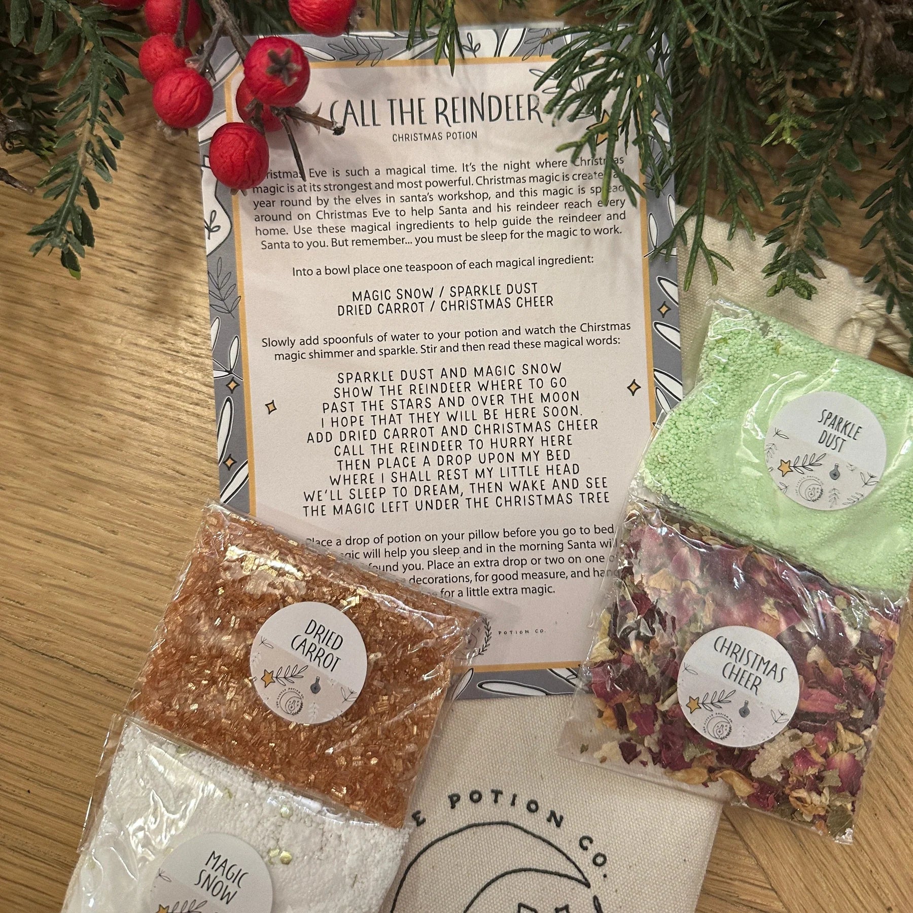 The Little Potion Co Christmas Eve Potion Pouch