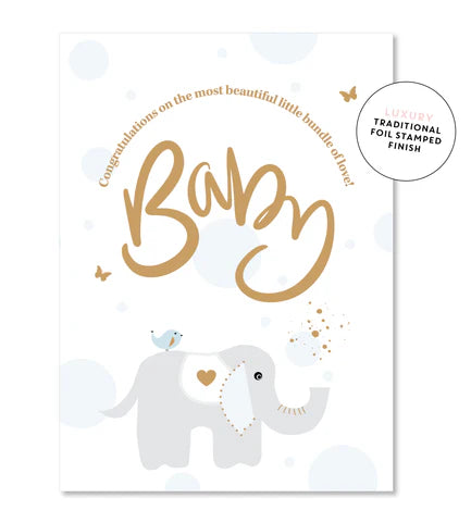 Just Smitten Greeting Card Baby Boy