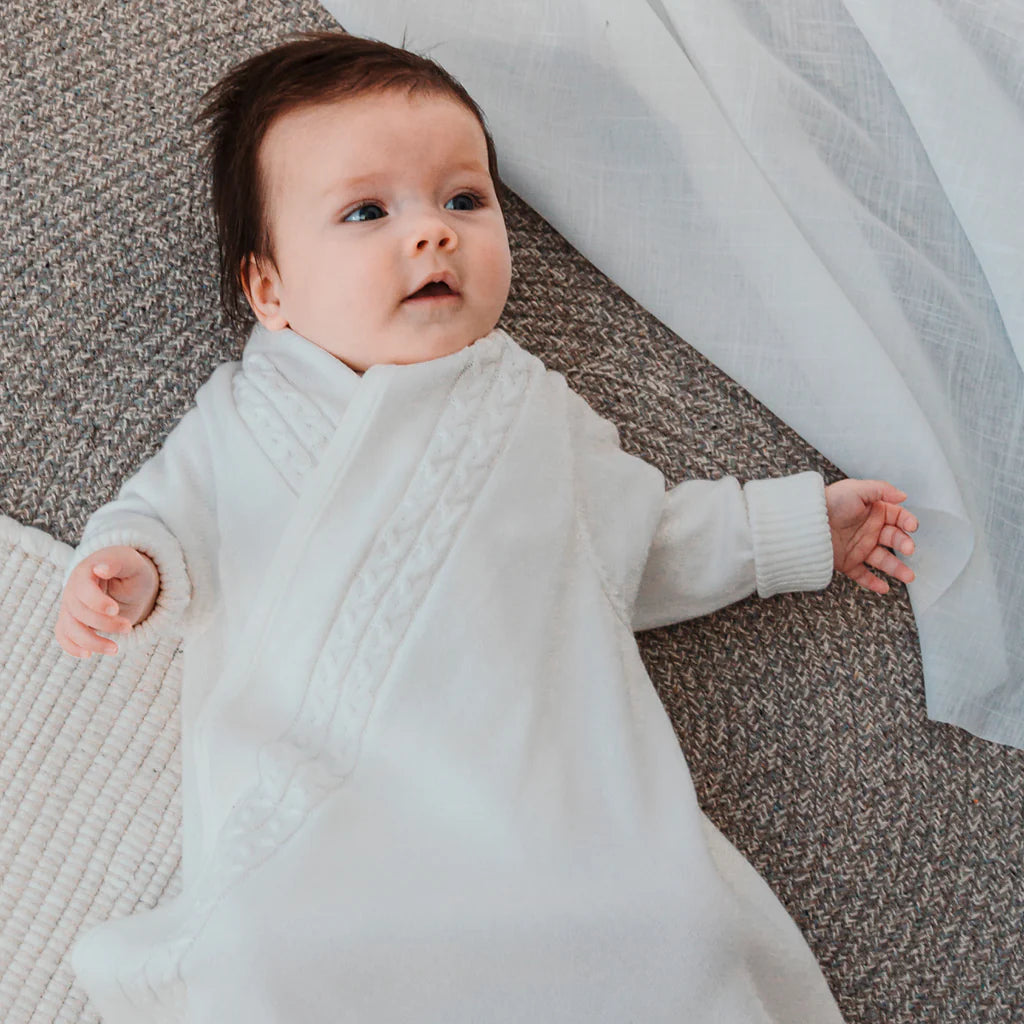 Jujo Baby Cable Edge Shwrap (milk)
