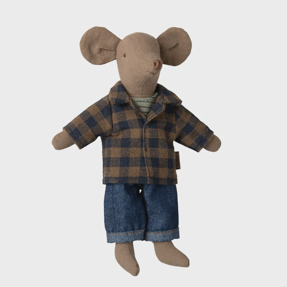Maileg Dad Mouse Light Brown