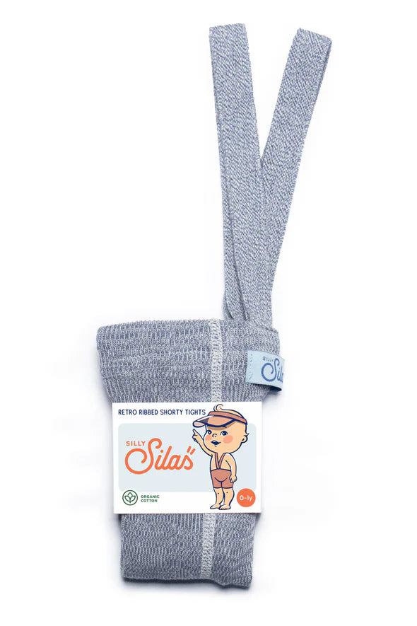Silly Silas Shorty Cotton Tights (marshmellow sky)