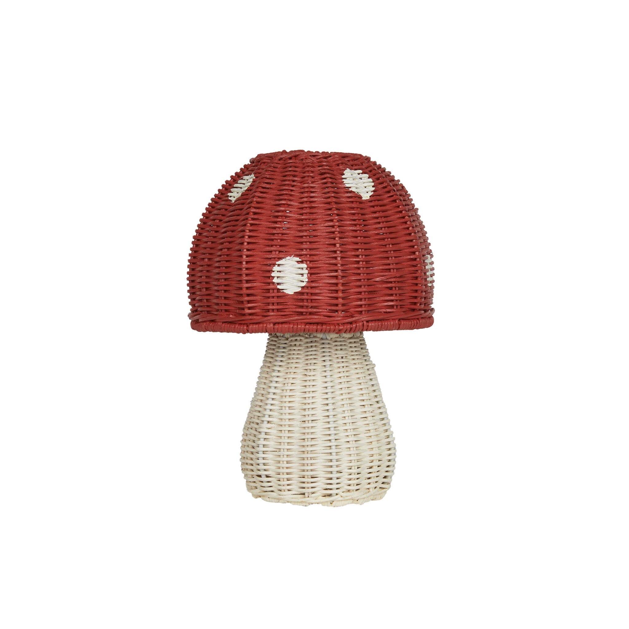 Olli Ella Toadstool Lamp (red/chalk)