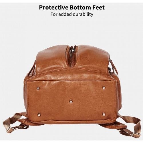 Oioi Signature Nappy Bag Backpack Vegan Leather (tan)
