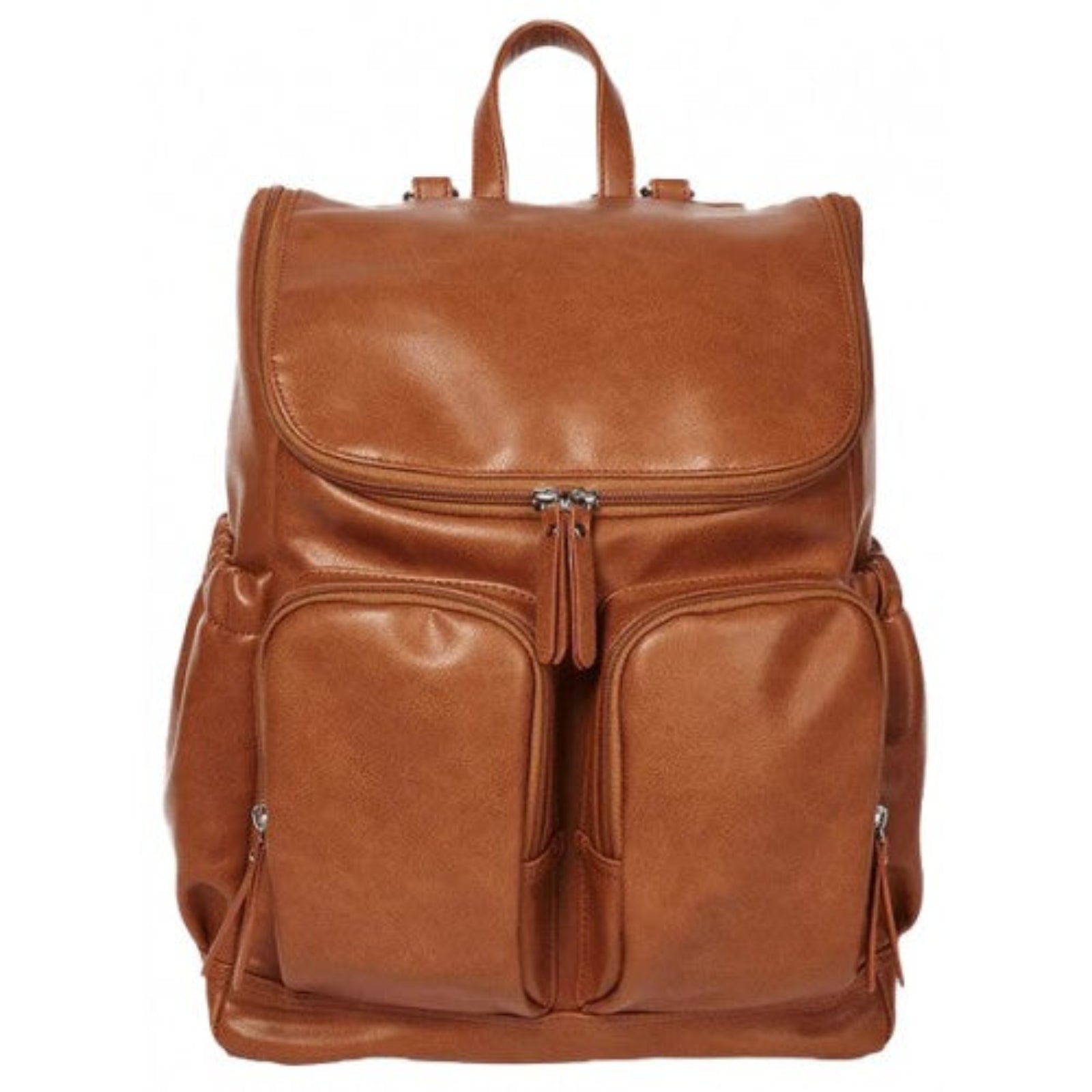 Oioi Signature Nappy Bag Backpack Vegan Leather (tan)