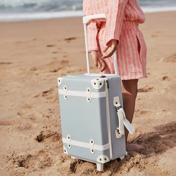 Olli Ella See Ya Suitcase Steel Blue