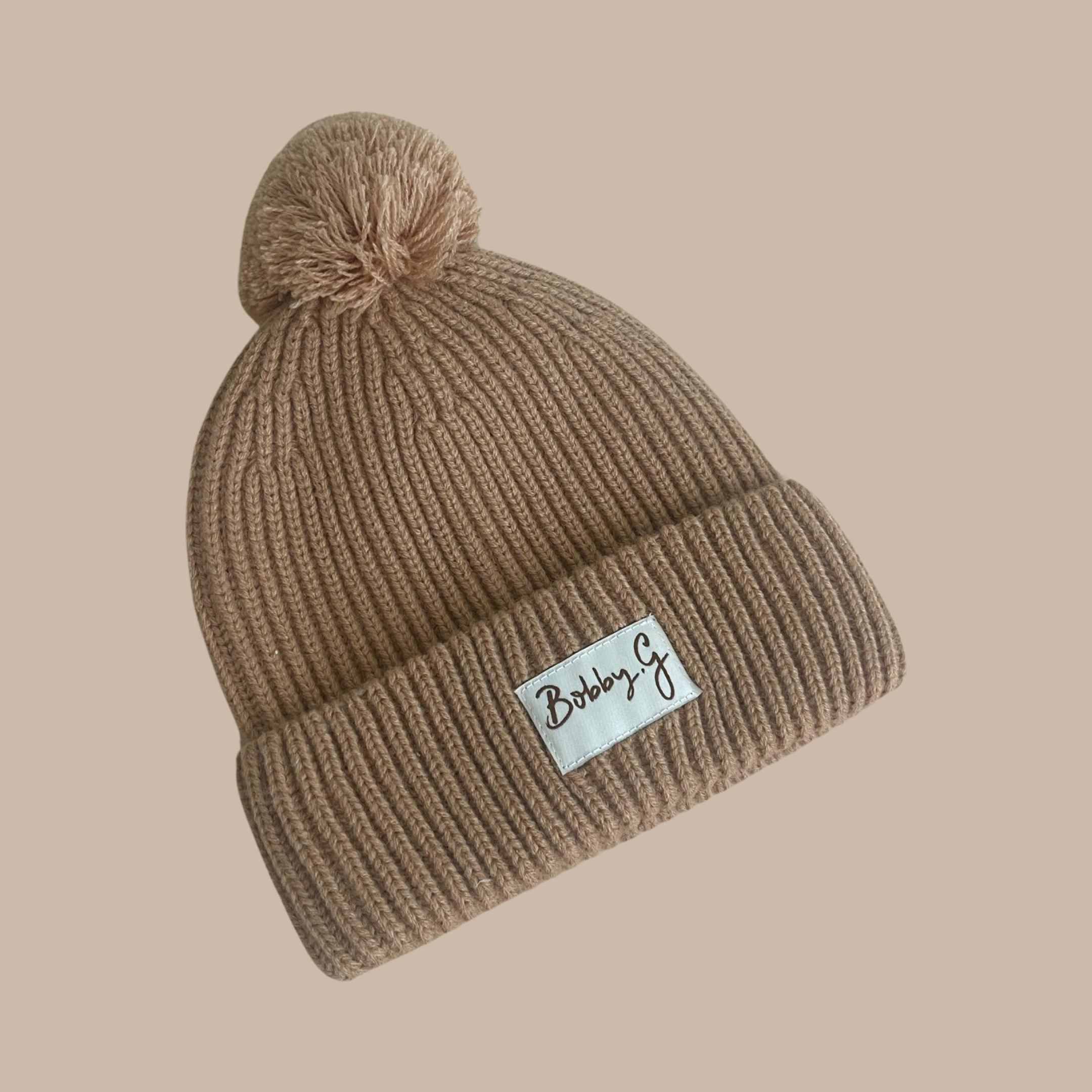 Bobby G Pom Pom Beanie (rust)