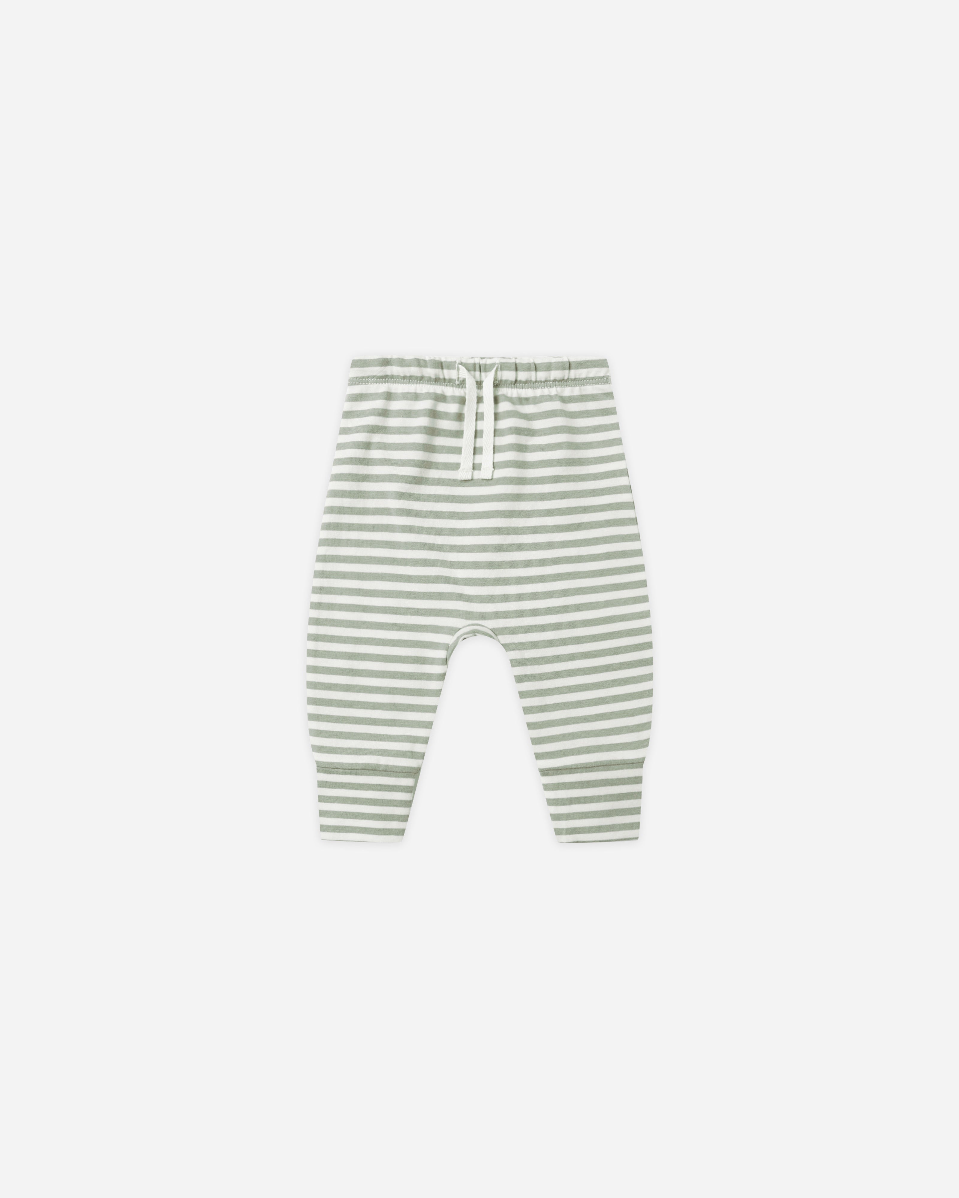 Quincy Mae Drawstring Pant (fern stripe)