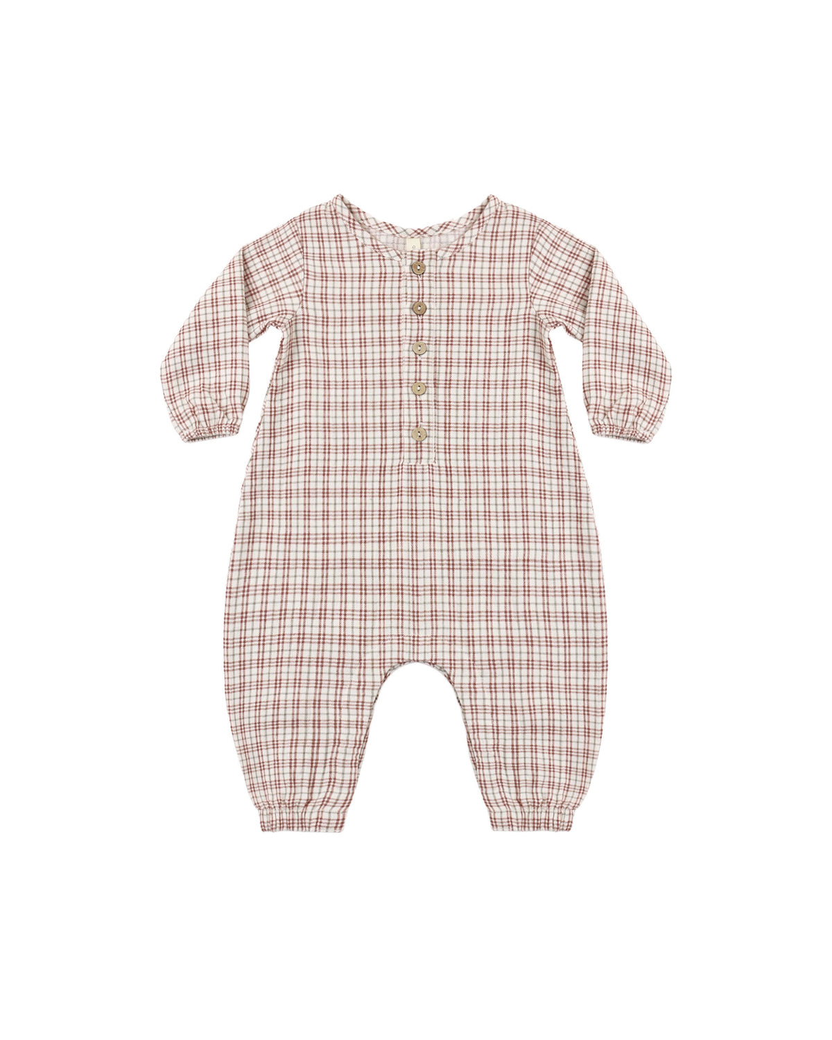 Quincy Mae Woven Jumpsuit (christmas plaid)